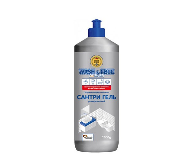 WASH & FREE აბაზანის უნივერსალური საწმენდი საშუალება 1000 გრ